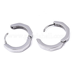 Серьги-кольца Huggie Hoop из нержавеющей стали 304&nbsp;STAS-R115-22P
