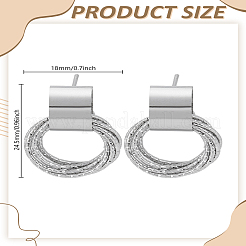 1 пара сережек-гвоздиков из сплава&nbsp;EJEW-LP0008-025