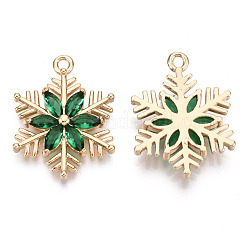 Рождественские латунные стеклянные подвески&nbsp;X-KK-R111-009-A01