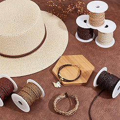 6 рулон плетеного шнура из искусственной кожи 6 цветов&nbsp;WL-PH0004-24