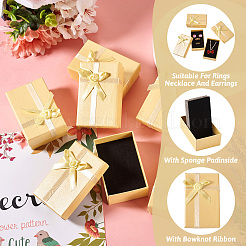 Картонные коробки для украшений из бумаги&nbsp;LS-AJEW-TAC0035-03F