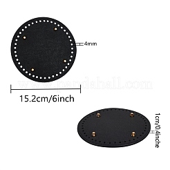 2 шт. 2 цвета искусственная кожа вязание крючком сумки для ногтей дно формирователь подушечки&nbsp;DIY-SZ0001-83A