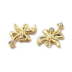 Прозрачные стеклянные подвески бантом&nbsp;PALLOY-E024-22LG