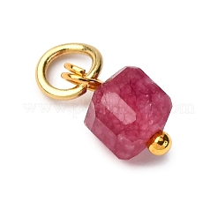 Подвески из натурального цветного турмалина с огранкой в форме куба&nbsp;PALLOY-JF04482-01