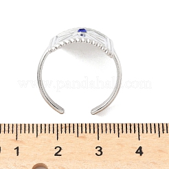 Кольца-манжеты из нержавеющей стали 304 со стразами&nbsp;RJEW-S626-09P