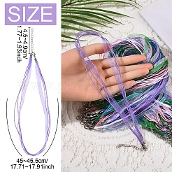 50 шт. 5-цветный вощеный шнур и лента из органзы для изготовления ожерелья&nbsp;NCOR-YW0001-02