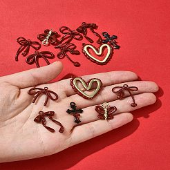 14 шт. 7 стиля подвески из сплава с эмалью&nbsp;FIND-FS0004-27