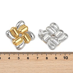 Двухцветные серьги-гвоздики из нержавеющей стали 304&nbsp;EJEW-V014-05GP