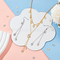 200 шт. 2-х цветные подвески из нержавеющей стали 304&nbsp;STAS-UN0054-93