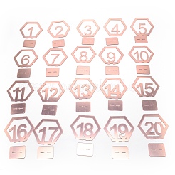 Карточки с номерами из акрила&nbsp;AJEW-WH0237-63