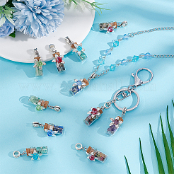 20 шт. европейские подвески из смешанных драгоценных камней&nbsp;FIND-PH0020-43