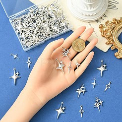 100 шт. 4 стиля полые подвески из сплава в тибетском стиле&nbsp;FIND-YW0007-99