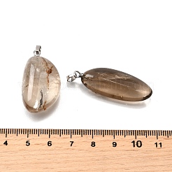 Природные дымчатый кварц подвески&nbsp;G-S390-01A-P