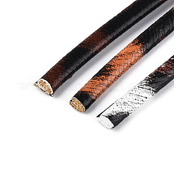 5 м плоская двойная косая бейка из искусственной кожи с леопардовым принтом&nbsp;LC-N006-03A