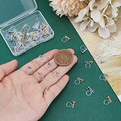 52 шт. прозрачная фурнитура для сережек-клипс U-типа из сплава&nbsp;FIND-PH0028-66