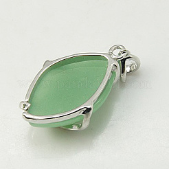 Естественный зеленый авантюрин подвески&nbsp;G-G073-2