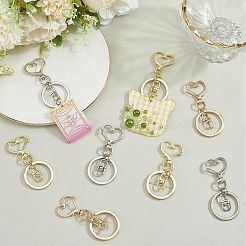 18 шт. 3-х стильные застежки из сплава для брелка&nbsp;KEYC-SP0001-49B