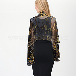 Съемные свадебные кружевные шали из полиэстера&nbsp;AJEW-WH0696-305B