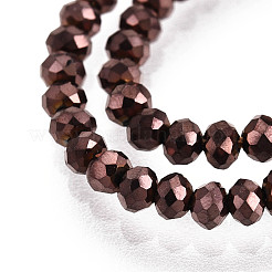 Стеклянные бусины с гальваническим покрытием &nbsp;EGLA-F149-FP-08