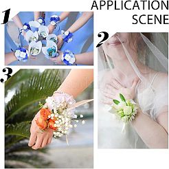 Пластиковые эластичные браслеты с имитацией жемчуга&nbsp;FIND-NB0001-22