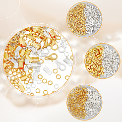 120 шт. 2 цветные застежки из цинкового сплава&nbsp;DIY-HY0001-37