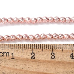 Запекание ниток окрашенных синтетических немагнитных гематитовых бусин&nbsp;G-H020-K01-12