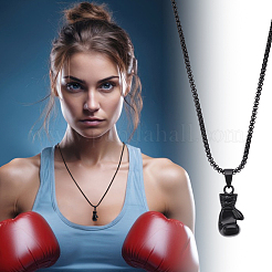 4 шт. ожерелье с подвеской в виде боксерских перчаток из сплава&nbsp;NJEW-UN0001-63EB