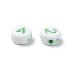 Непрозрачные акриловые бусины &nbsp;X-SACR-Q100-M034