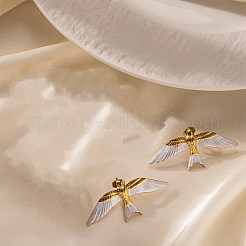 Серьги-гвоздики из нержавеющей стали 304&nbsp;EJEW-A142-02B-G