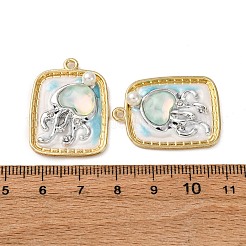 Подвески из эмалевого сплава легкого золота&nbsp;ENAM-B028-37KCG-02B