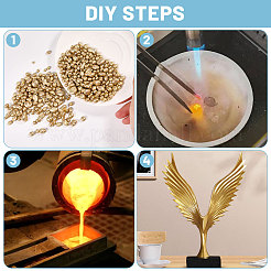 400 г латунные бусины-самородки&nbsp;FIND-CA0011-12