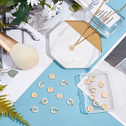 20шт 2 стильные латунные подвески&nbsp;KK-BC0001-91G