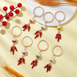 Брелок из фарфора и эмалевого сплава&nbsp;KEYC-JKC01156