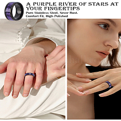 4 шт. кольцо из нержавеющей стали для унисекс&nbsp;RJEW-LP0001-29