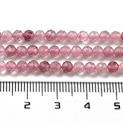 Природного кварца клубники нитей бисера&nbsp;G-G140-A03-03