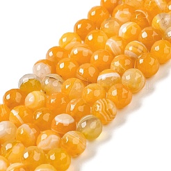 Натуральные полосатые агатовые / полосатые агатовые бусинки&nbsp;G-A246-8mm-08