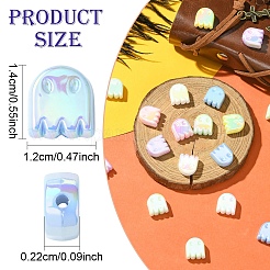 20шт акриловые бусины с УФ-покрытием&nbsp;OACR-YW0005-01