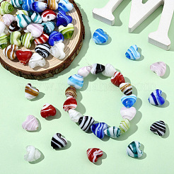 Бусы лэмпворк ручной работы&nbsp;LAMP-YW0002-02A