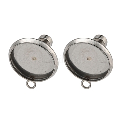 Фурнитура для сережек-гвоздиков из нержавеющей стали 201&nbsp;STAS-K279-01D-P