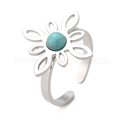 Синтетический бирюзовые перстни&nbsp;LS-RJEW-I110-02P-02