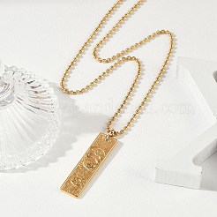 Ожерелья с подвеской в виде созвездия из нержавеющей стали 304 с прозрачным кубическим цирконием для женщин и мужчин&nbsp;NJEW-S435-01G-D