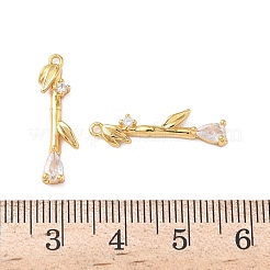 Латунные микро проложить кубического циркония подвески&nbsp;KK-D024-18G