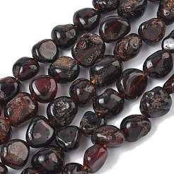 Гранат природный бисер нитей&nbsp;G-G349-A01-8x10mm