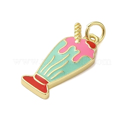 Подвески из латуни с эмалью в стойку&nbsp;KK-S372-03B-02