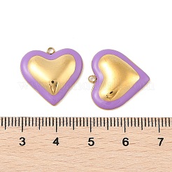 Подвески из нержавеющей стали 304 с эмалью&nbsp;STAS-P380-09G-02