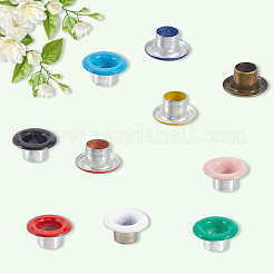 200 комплект 10-х цветных железных люверсов&nbsp;SCRA-GF0001-10B-04