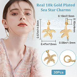 30 шт. Латунные подвески&nbsp;KK-BBC0007-28