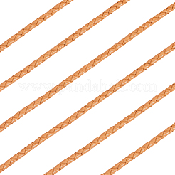 Круглый плетеный шнур из коровьей кожи с буквами длиной 5 м&nbsp;WL-GF0001-34A-01