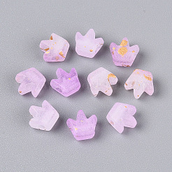 Матовые прозрачные акриловые бусины&nbsp;FACR-T009-01G