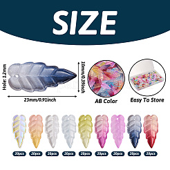 180шт 9 стильный кулон из гальванического стекла&nbsp;EGLA-TA0001-16